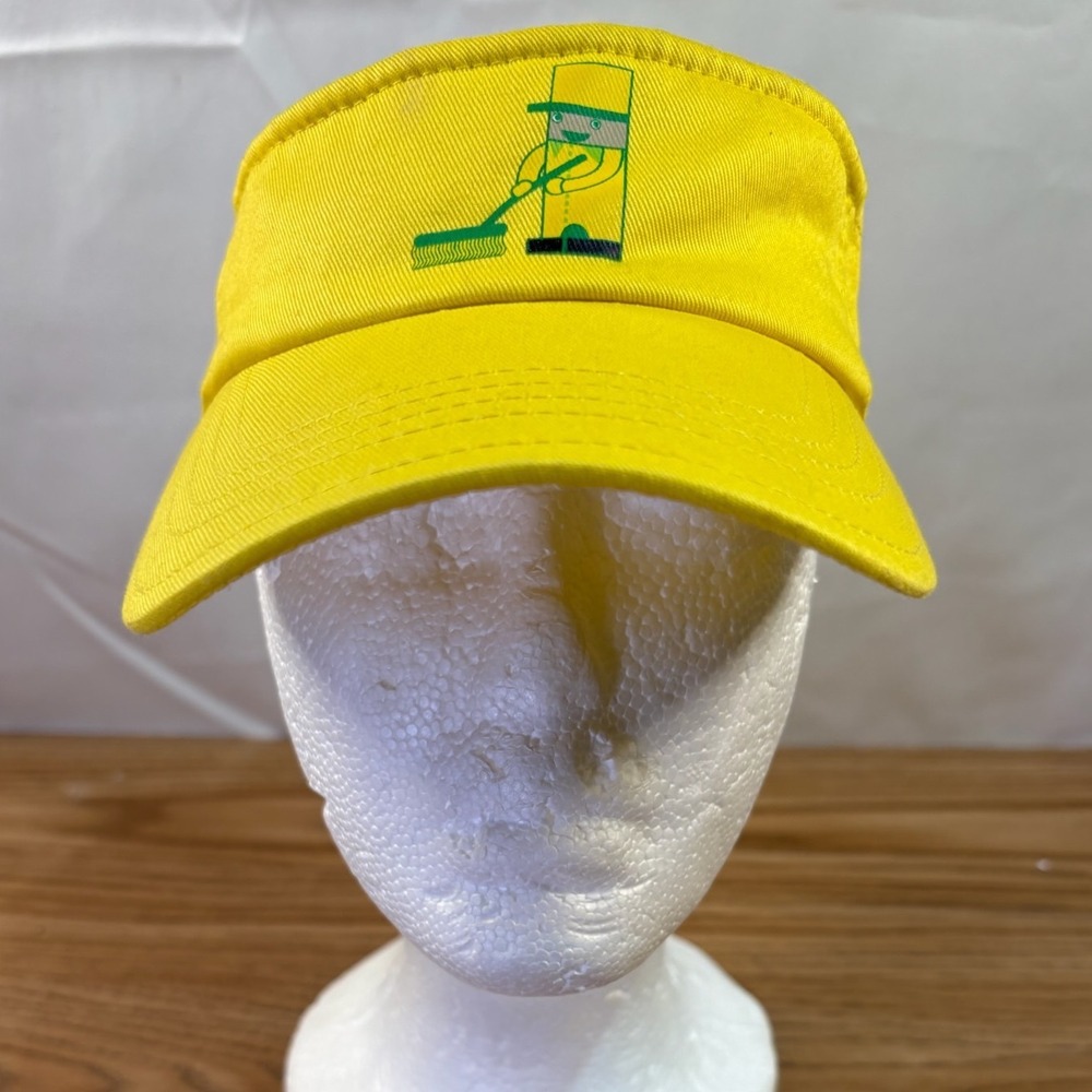 Velocity Sun Visor‎ Hat Adult OSFA Yellow Excellent Embroidered Character 0195AH